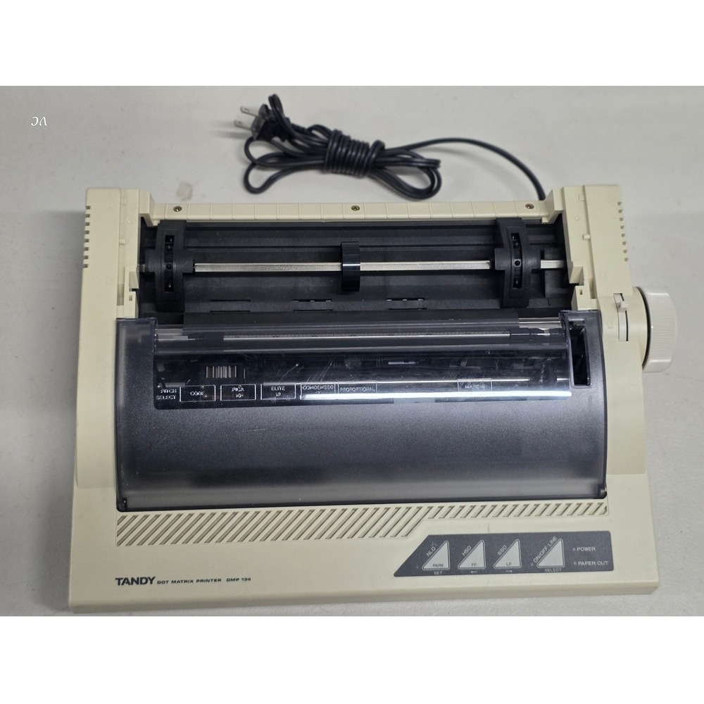 Tandy Dot Matrix Printer DMP 134 Vintage Radio Shack Model 26-2848 Beige
